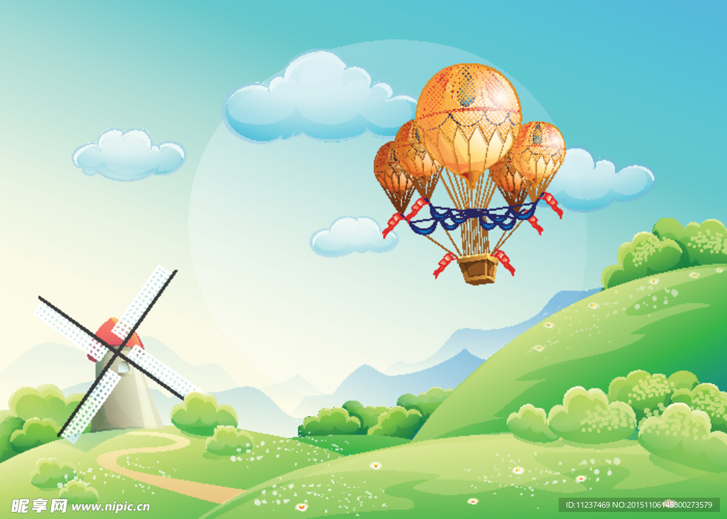 风车热气球