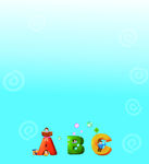 ABC蓝色可爱背景