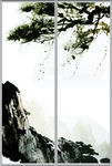山水移门图案