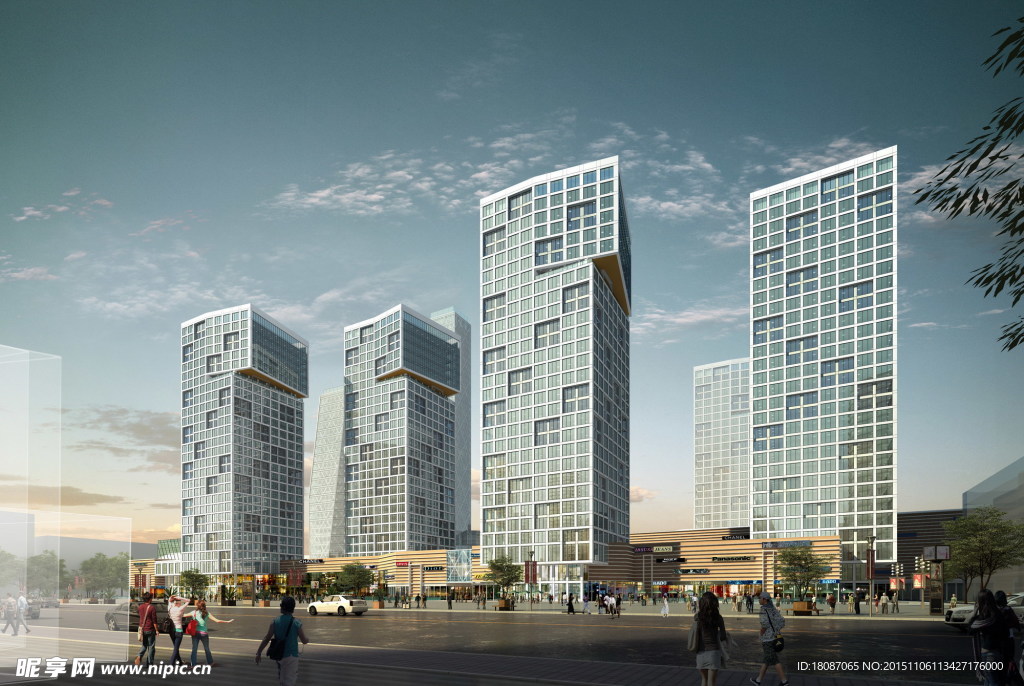 建筑效果图 建筑设计 建筑风格