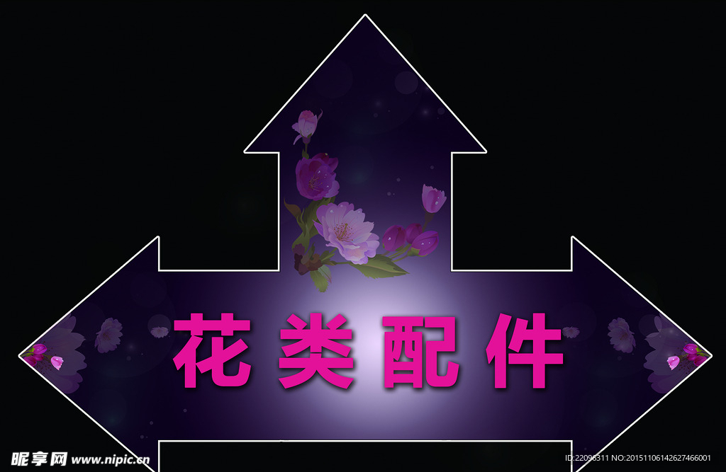 商场地贴花类配件