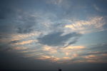 黄昏天空云海霞光