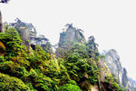 山间雨雾缭绕