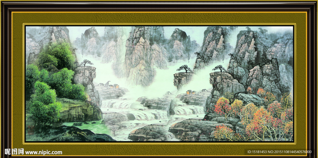 巨幅山水画