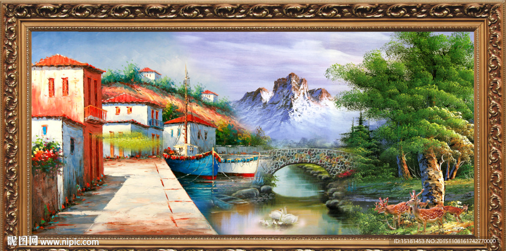 地中海油画