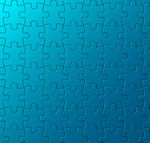 蓝色拼图背景矢量素材
