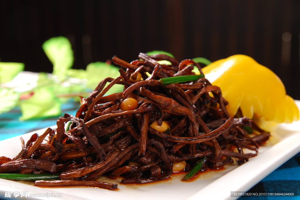 酱干捞福建山野菜