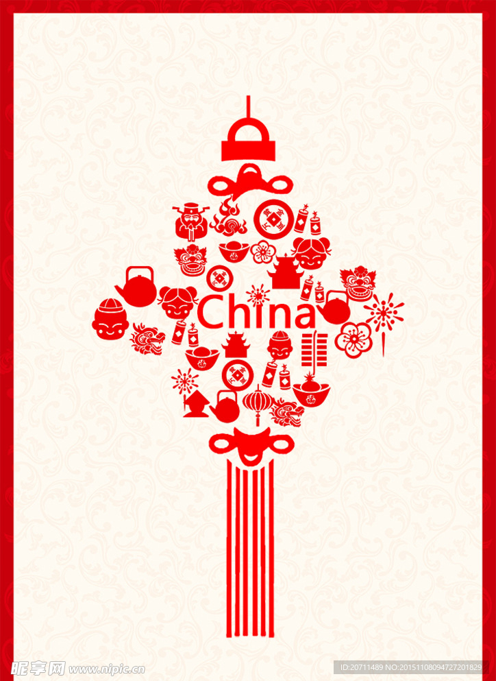 中国元素中国结