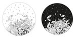 时尚手绘背景插画