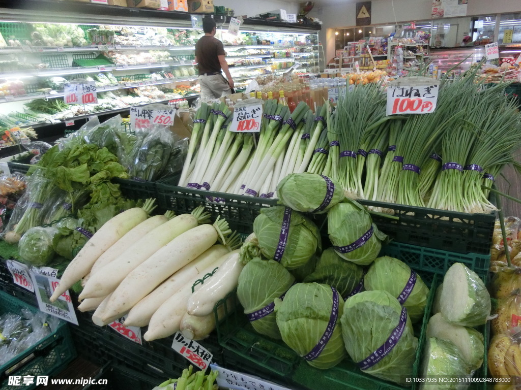 超市蔬菜摊位