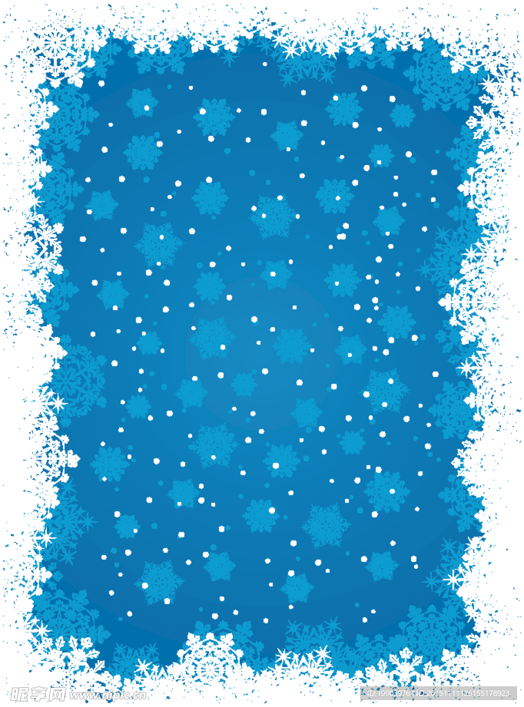淡蓝色 雪花底纹  圣诞