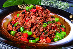 干豇豆炒肉沫