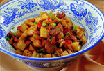 藕丁炒肉