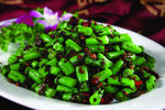 芽菜肉米炒豆角