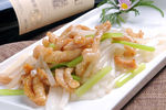 莲菜炒蒜香肉