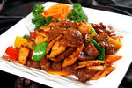 杏鲍菇炒牛仔肉