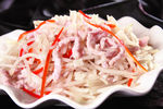 银芽肉丝炒年糕
