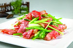土芹炒烟肉