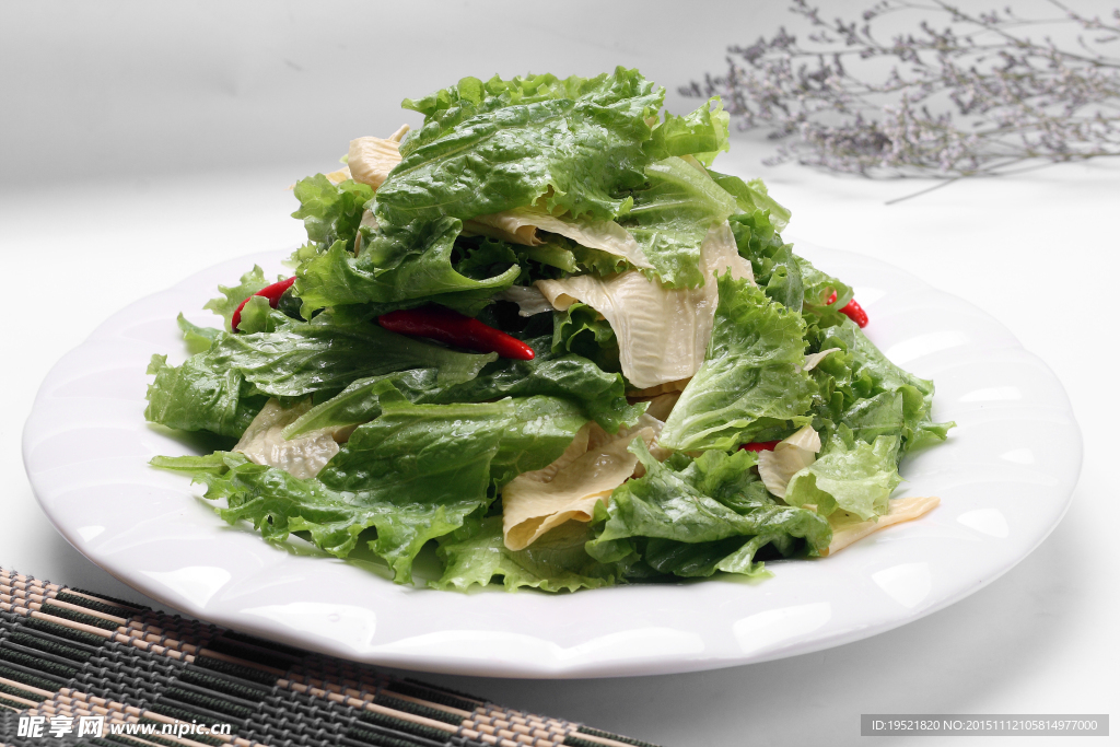 生菜拌豆皮