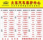 汽修建议里程维修表