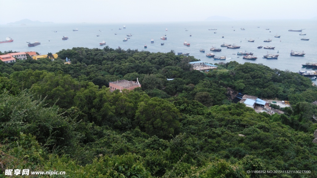 俯瞰外伶仃岛