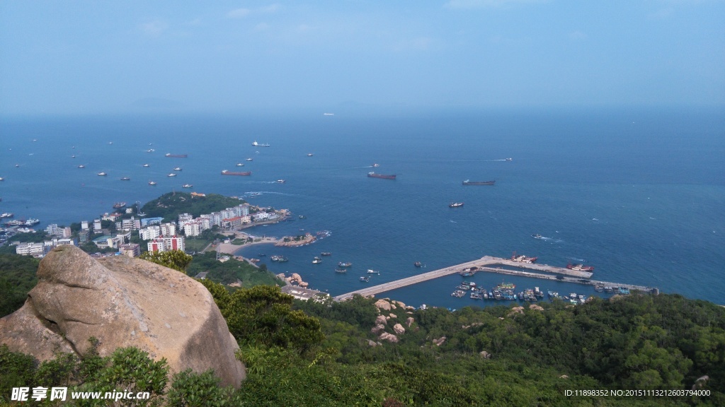 俯瞰外伶仃岛