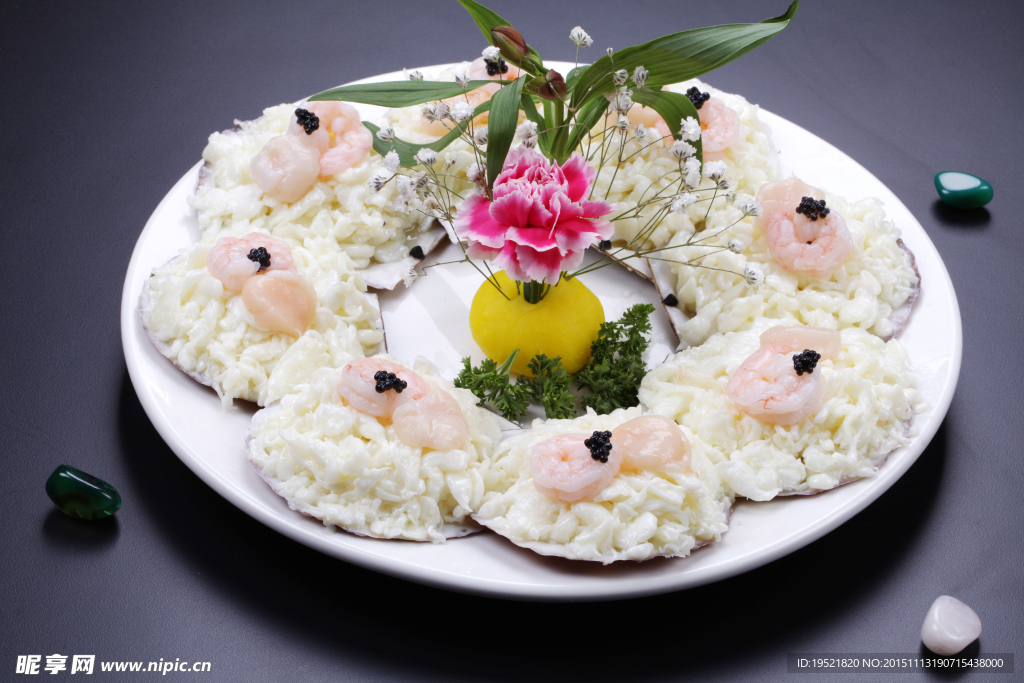 芙蓉扇贝虾粤菜
