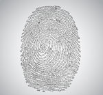 创意数字指纹设计矢量图