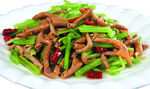 腊八豆炒鸭肠