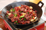 干锅鸡杂