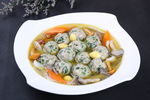 三鲜荠菜肉圆