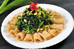 菠菜莜面卷