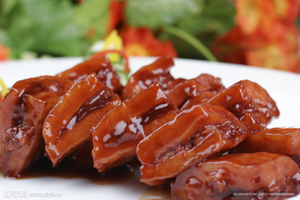 蜜汁白干镶肉