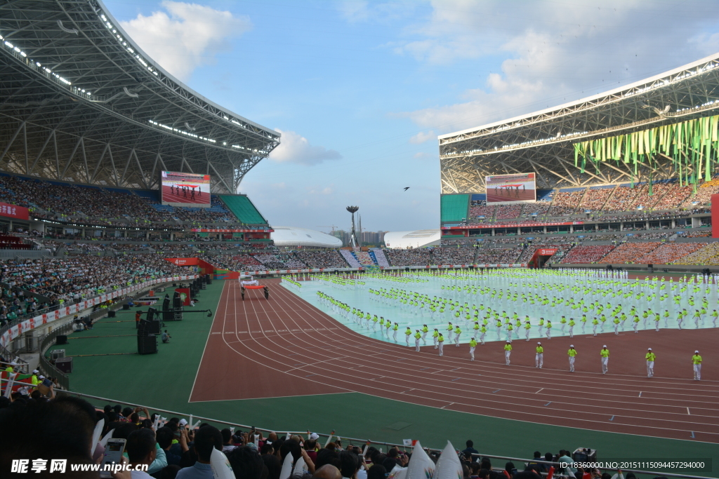 青运会开幕式现场