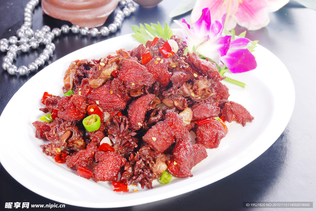香爆鸡胗牛脷肉