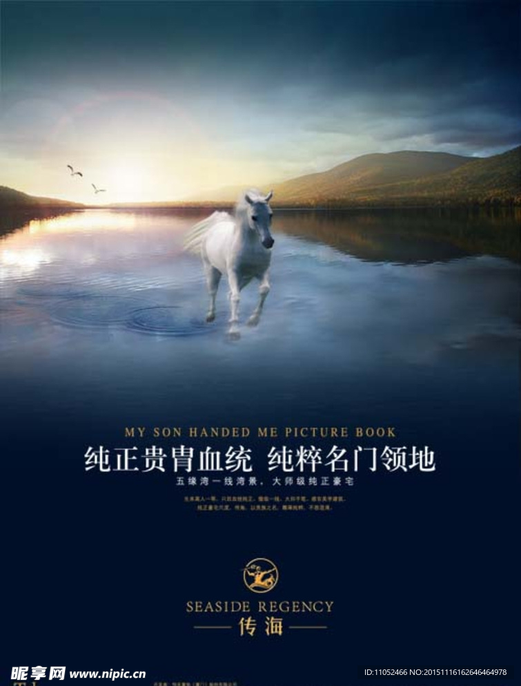 飞马踏海地产广告