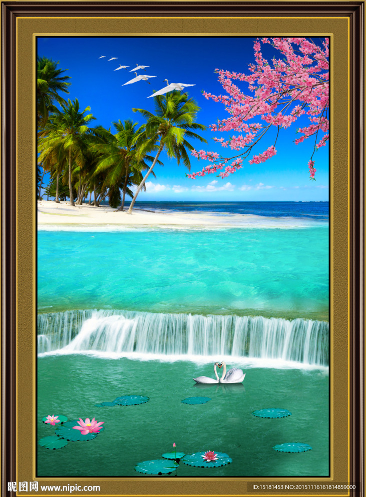 风景画 流水