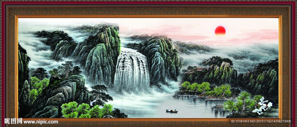巨幅山水画