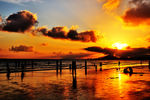 海边夕阳