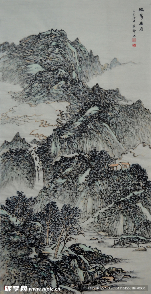 吴先齐国画山水欣赏