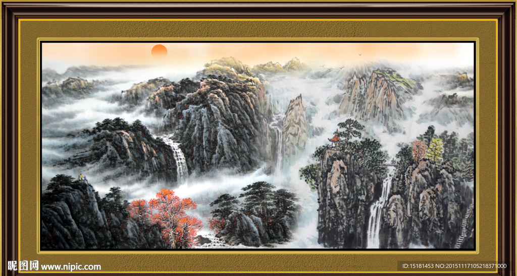 巨幅山水画