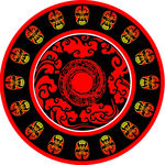 圆形花纹