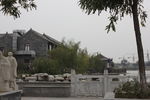 传统中式小桥竹子建筑