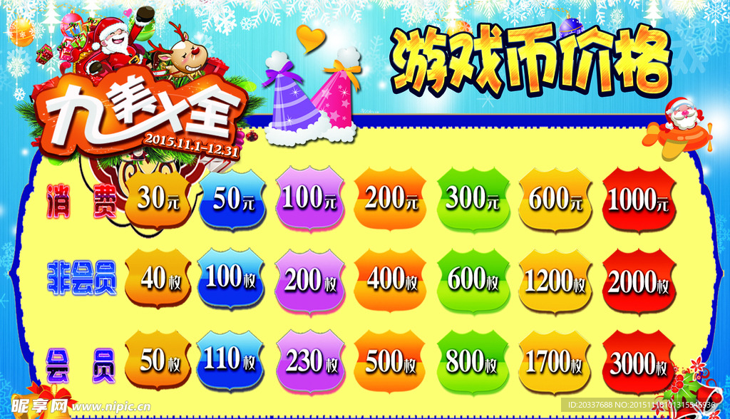 游戏币价格