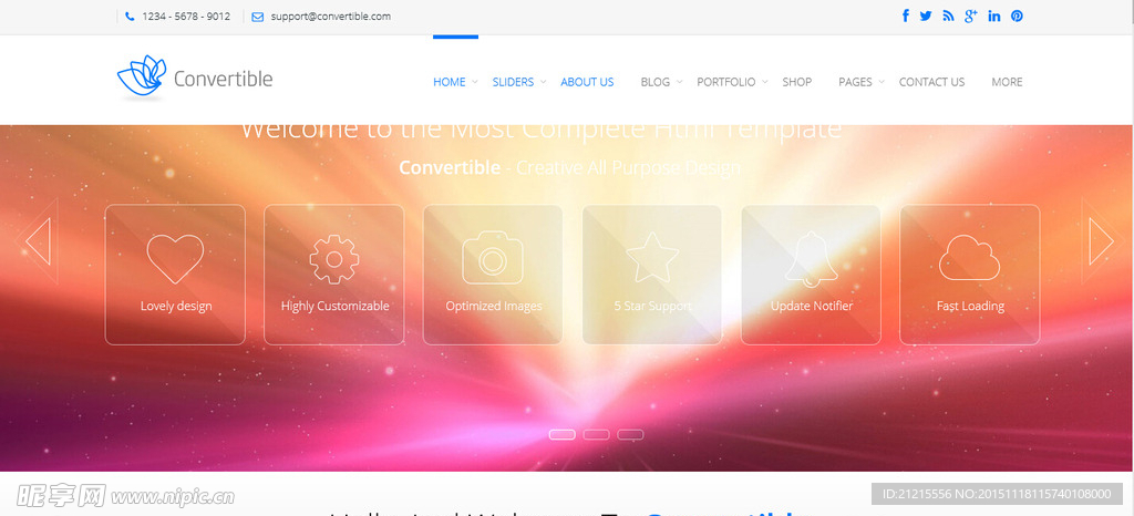 全屏大气仿ios8IT科技企业