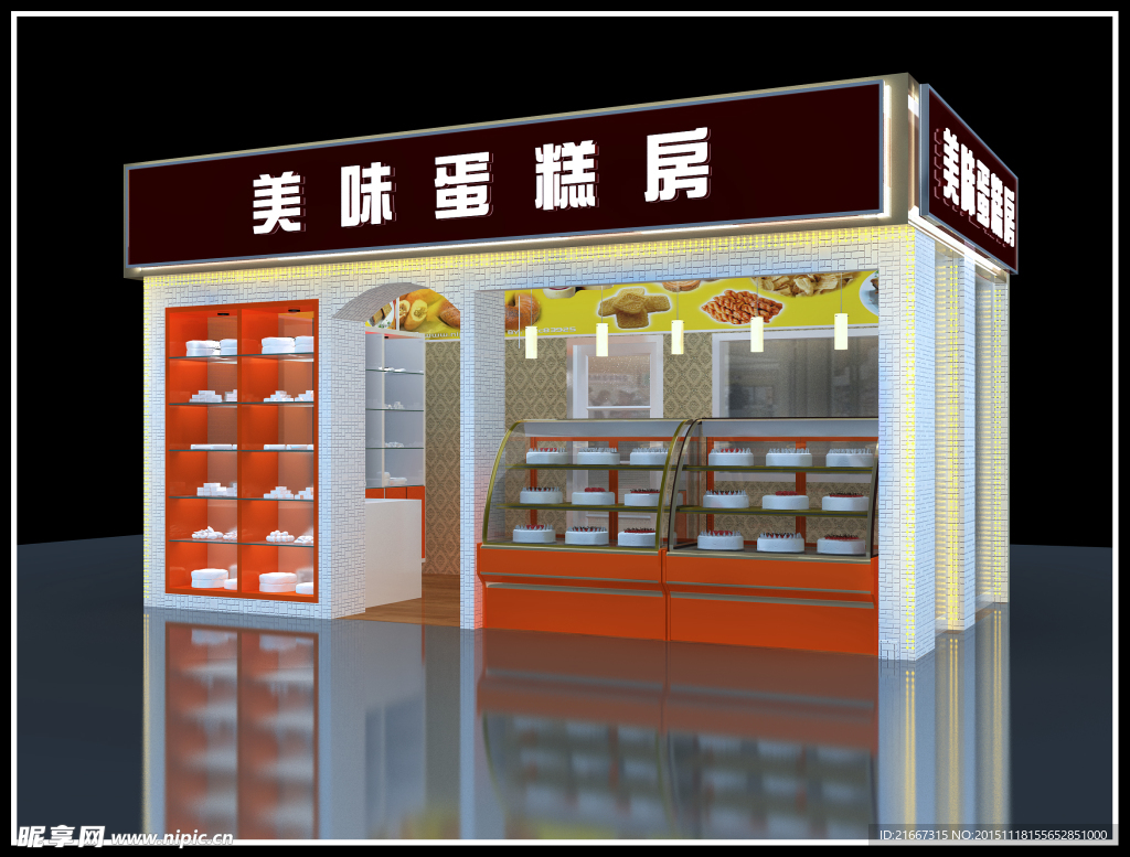 蛋糕房装修设计效果图