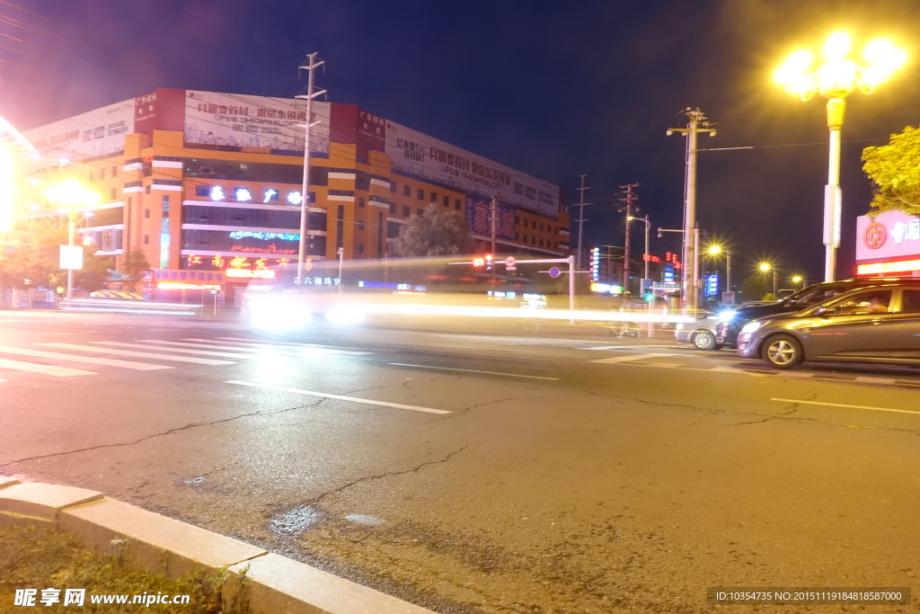 吉林市夜景车流