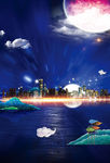 夜空下的城市