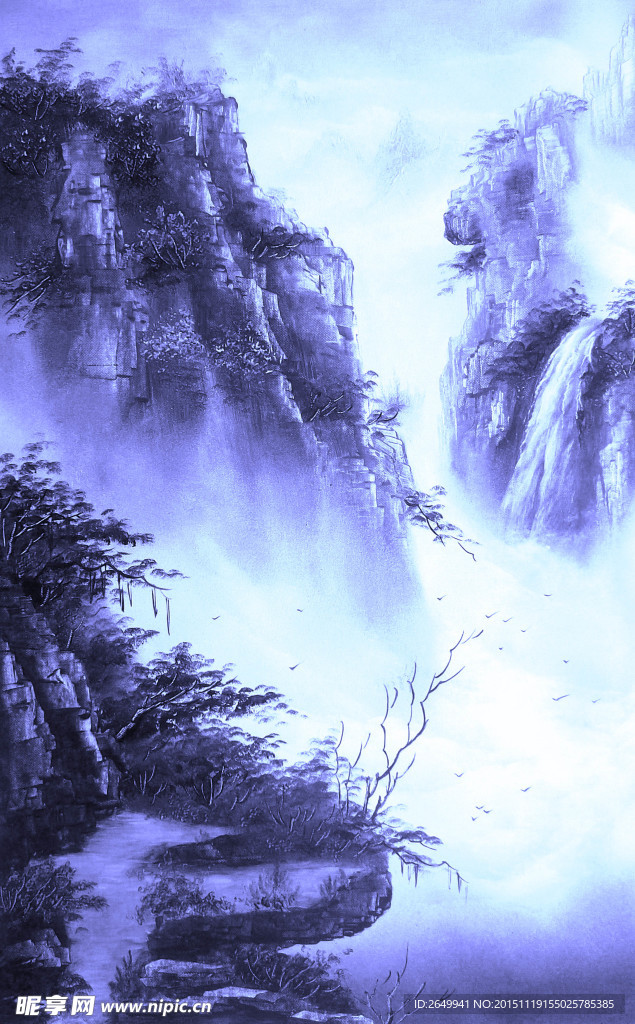 青花风景
