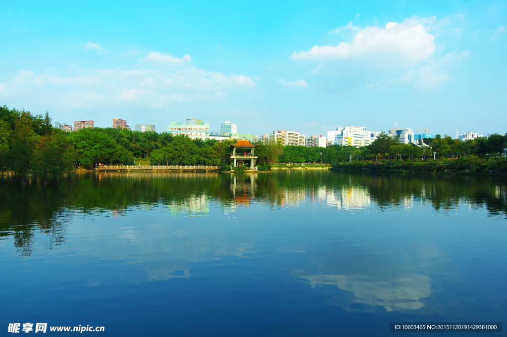 城市风光 龙潭冬景